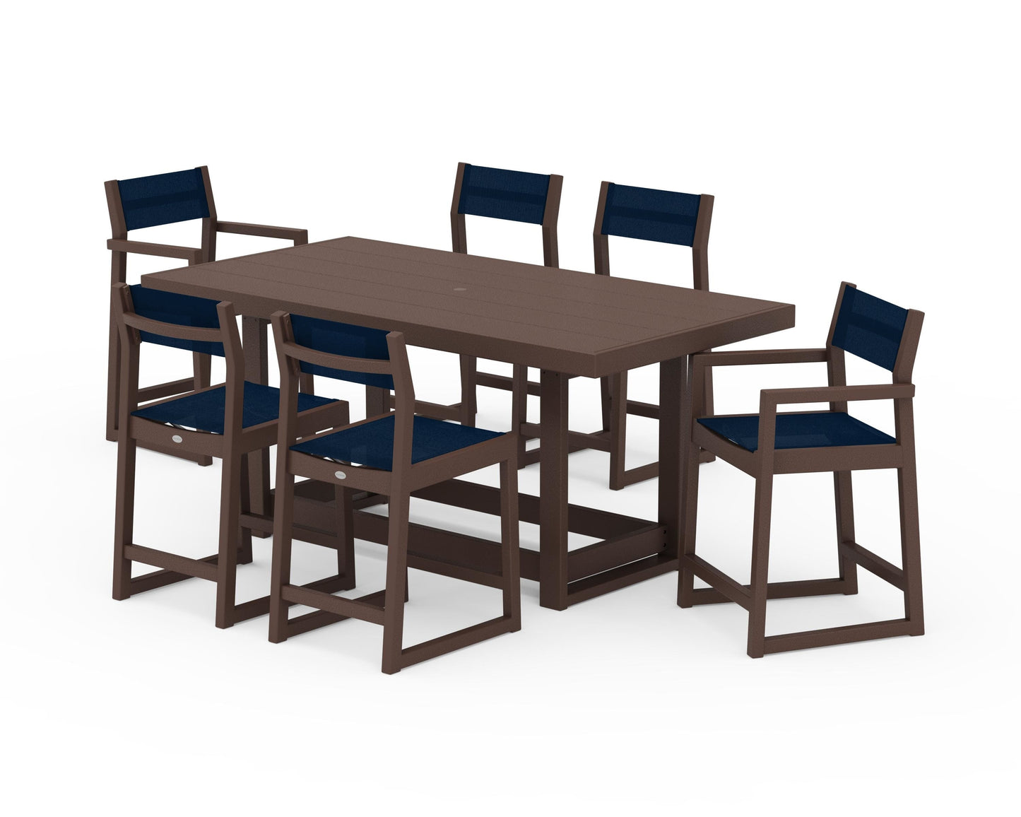 EDGE Sling 7-Piece Counter Table Set