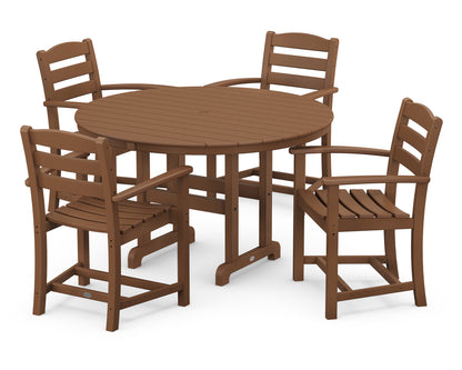 La Casa Cafâ€š 5-Piece Round Farmhouse Dining Set
