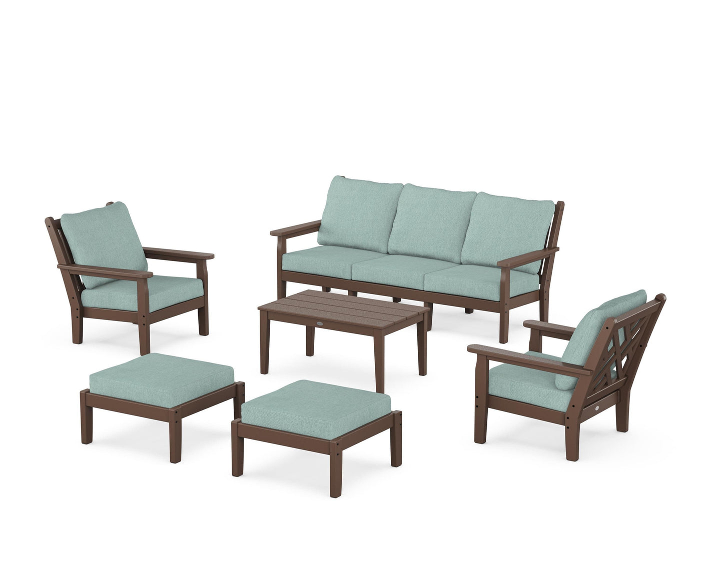 Chippendale 6-Piece Lounge Sofa Set