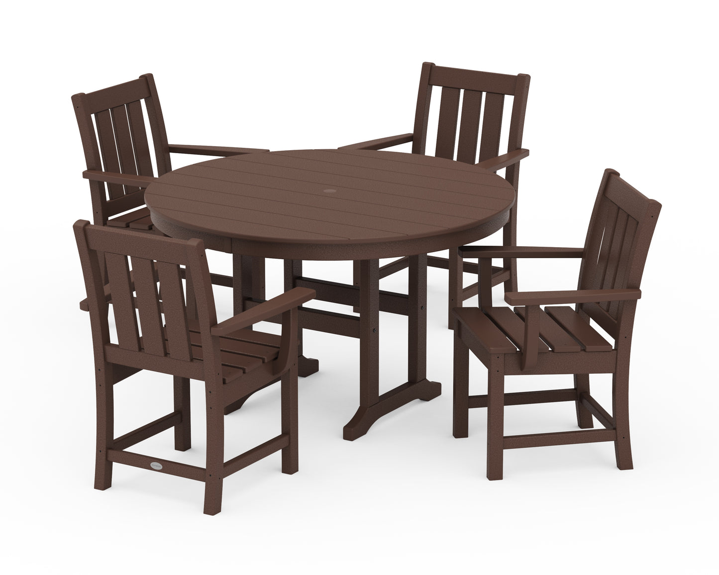 Oxford 5-Piece Round Farmhouse Dining Set