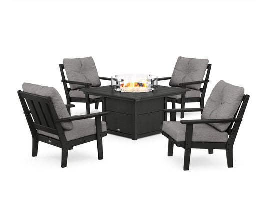 Oxford 5-Piece Deep Seating Set with Fire Pit Table