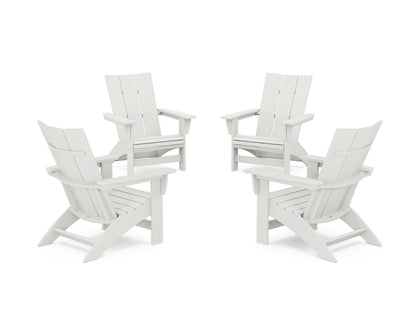 4-Piece Modern Grand Adirondack Chair Conversation Set