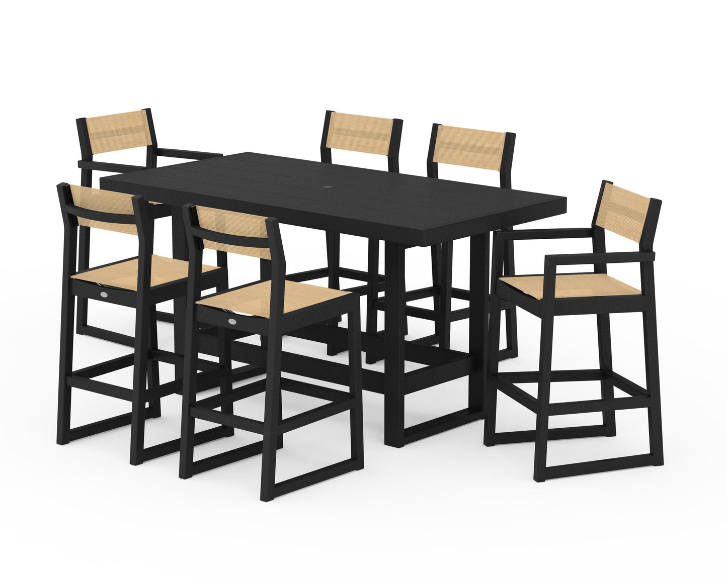 EDGE Sling 7-Piece Bar Table Set