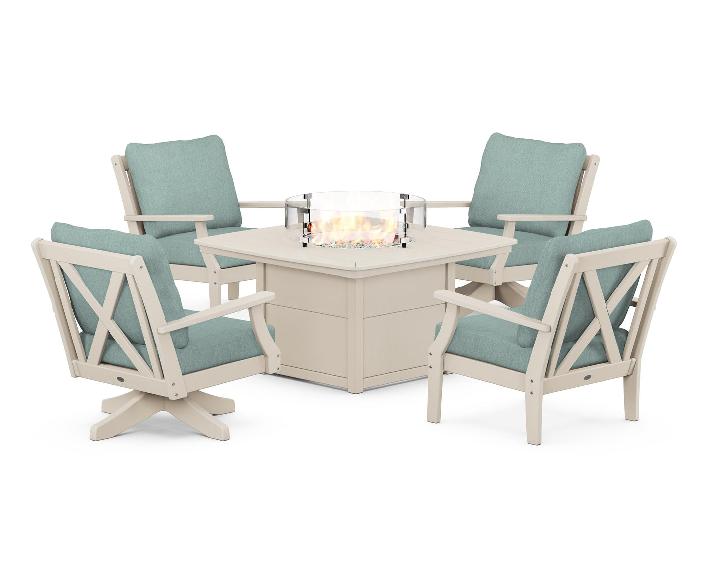 Braxton 5-Piece Deep Seating Set with Fire Table