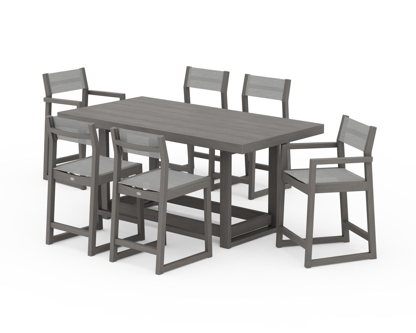 EDGE Sling 7-Piece Counter Table Set