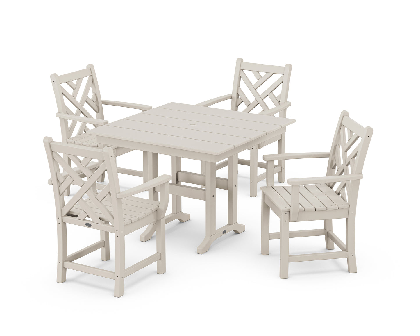 Chippendale 5-Piece Farmhouse Dining Set