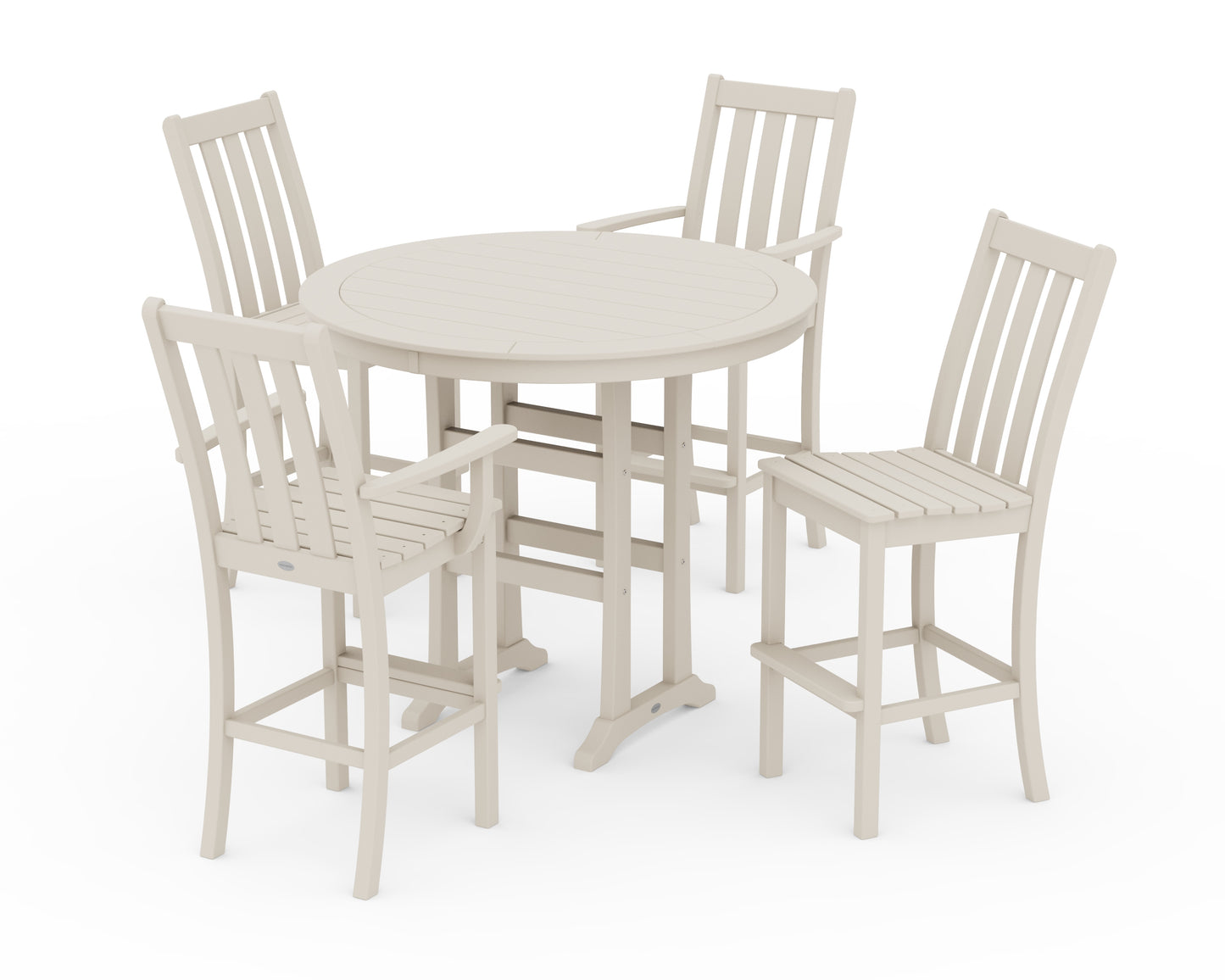 Vineyard 5-Piece Nautical Trestle Bar Set