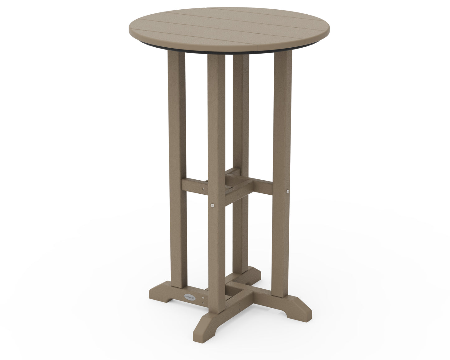 24" Round Farmhouse Counter Bistro Table