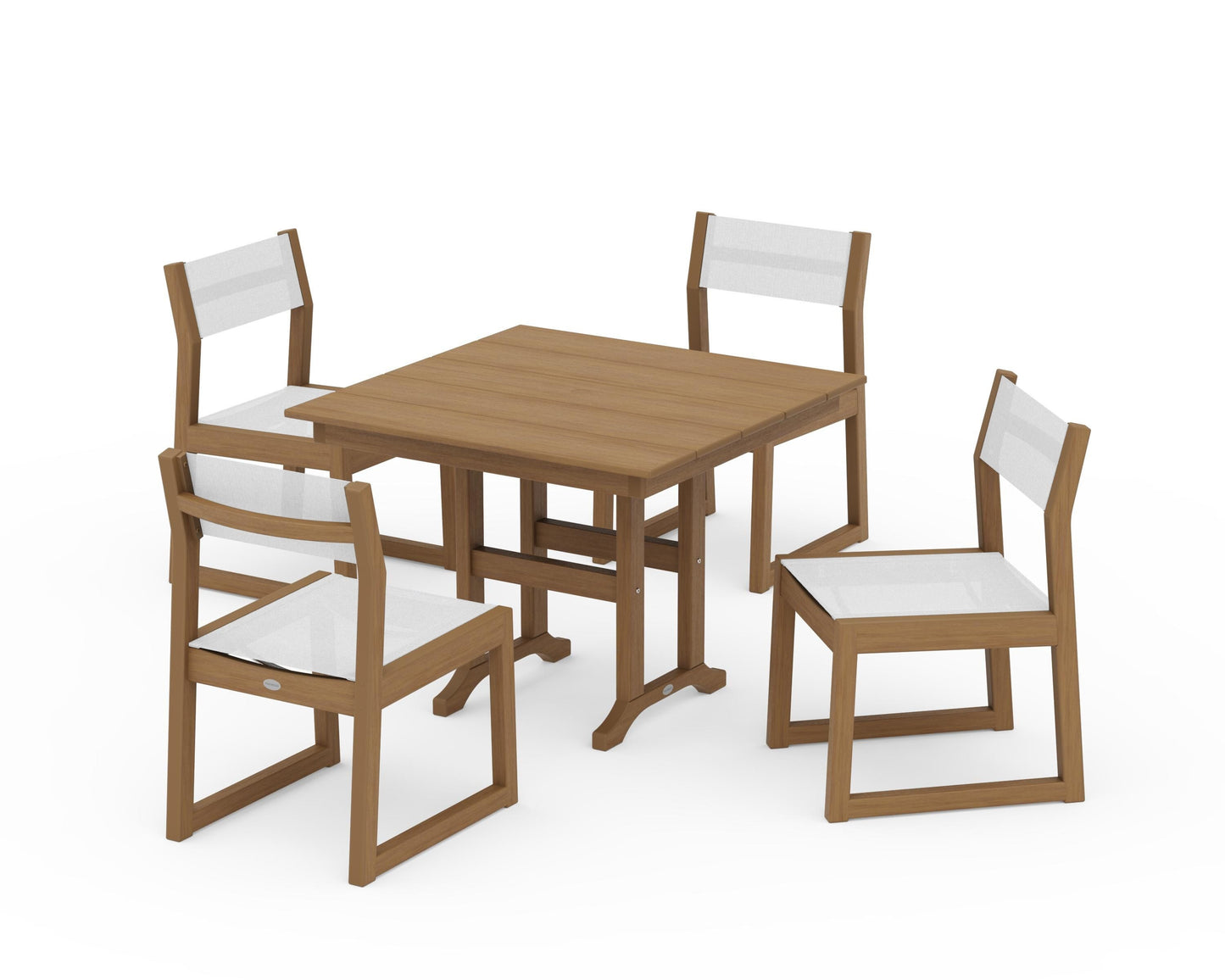 EDGE Sling Side Chair 5-Piece Farmhouse Dining Set