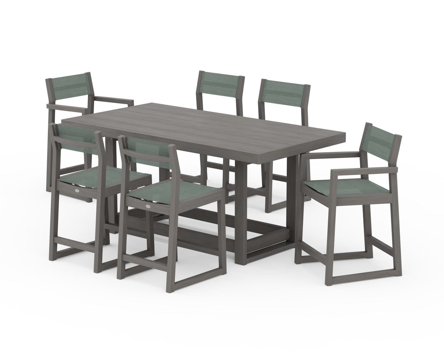 EDGE Sling 7-Piece Counter Table Set