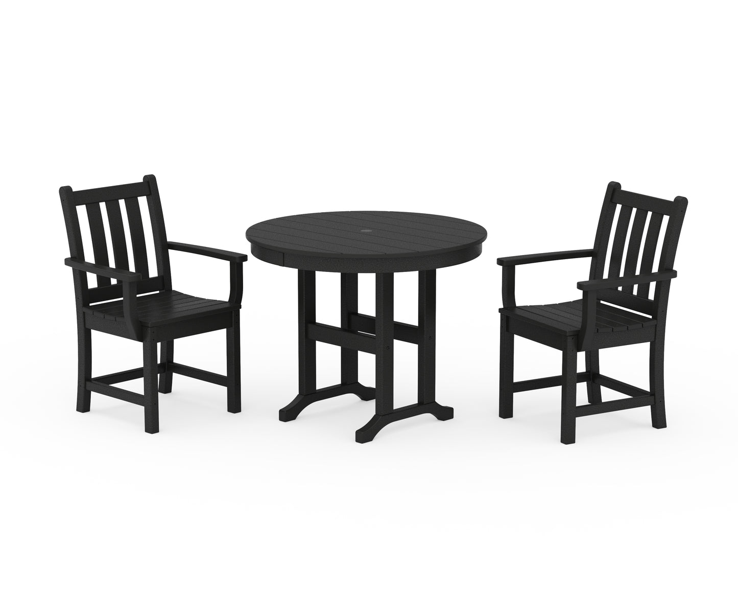 Traditional Garden 3-Piece Round Dining Set