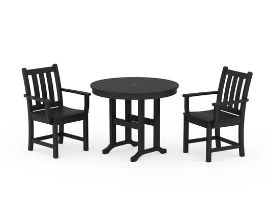 Traditional Garden 3-Piece Round Dining Set