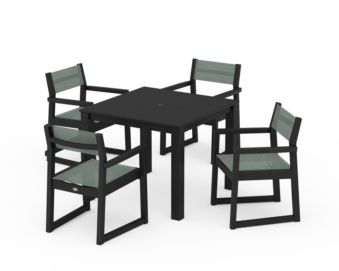 EDGE Sling Arm Chair 5-Piece Parsons Dining Set