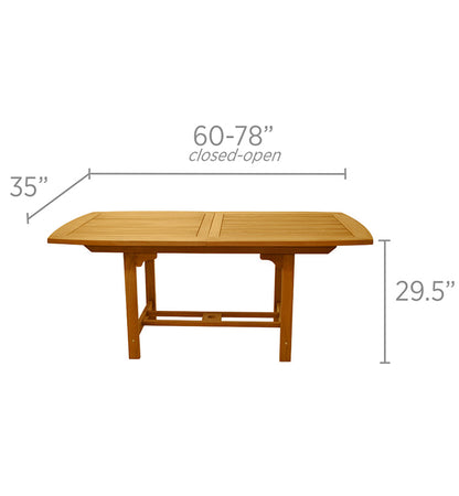 60"/78" Family Expansion Table - Rectngular