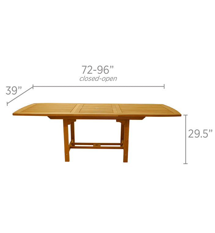 Family 72/96 Rectangular Expansion Table