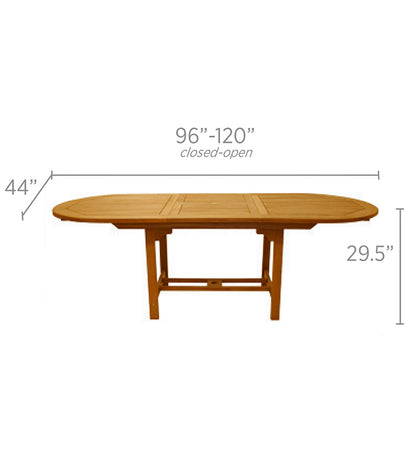 96"/120" Family Expansion Table - Oval
