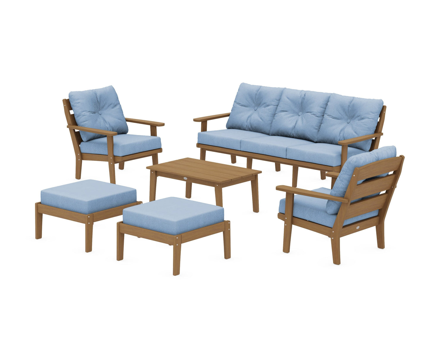 Lakeside 6-Piece Lounge Sofa Set