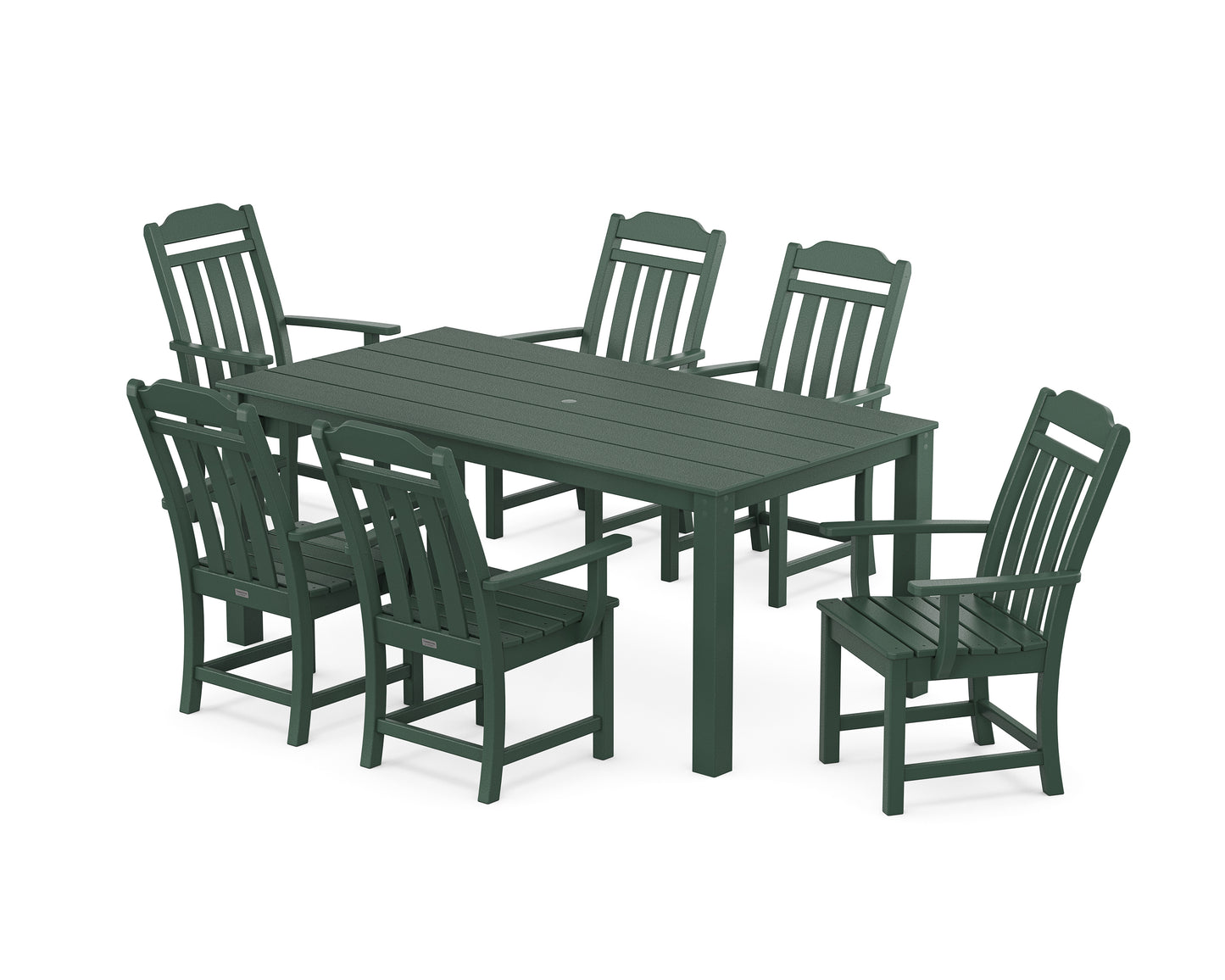 Country Living Arm Chair 7-Piece Parsons Dining Set