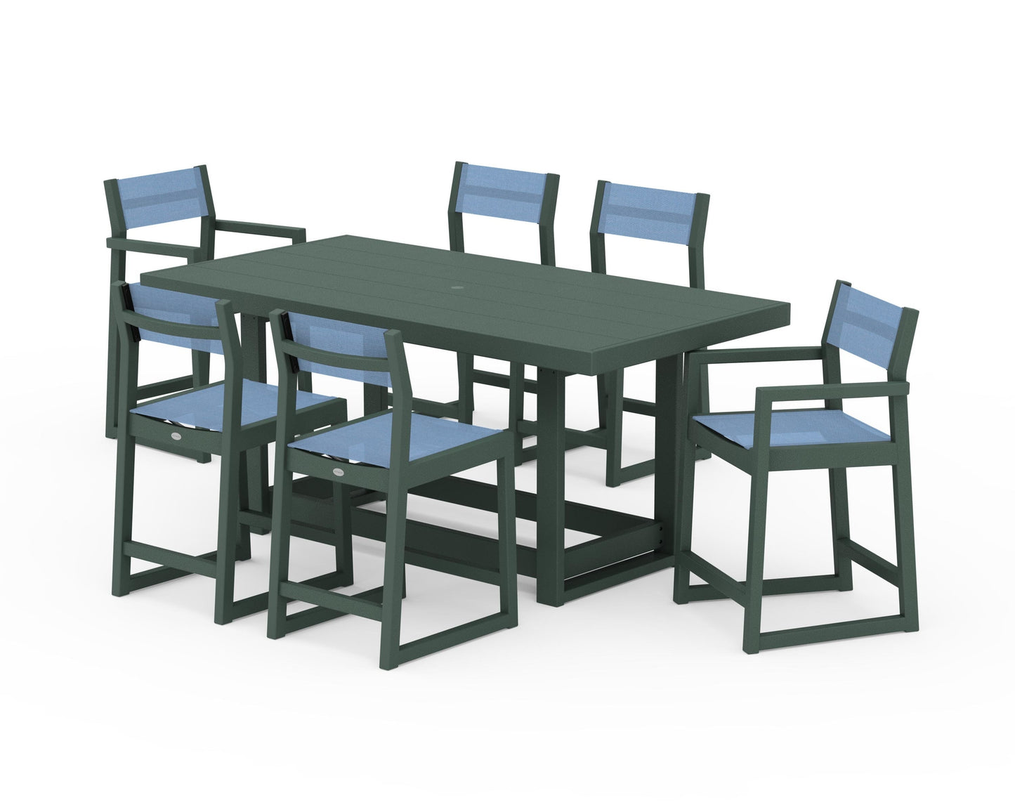 EDGE Sling 7-Piece Counter Table Set