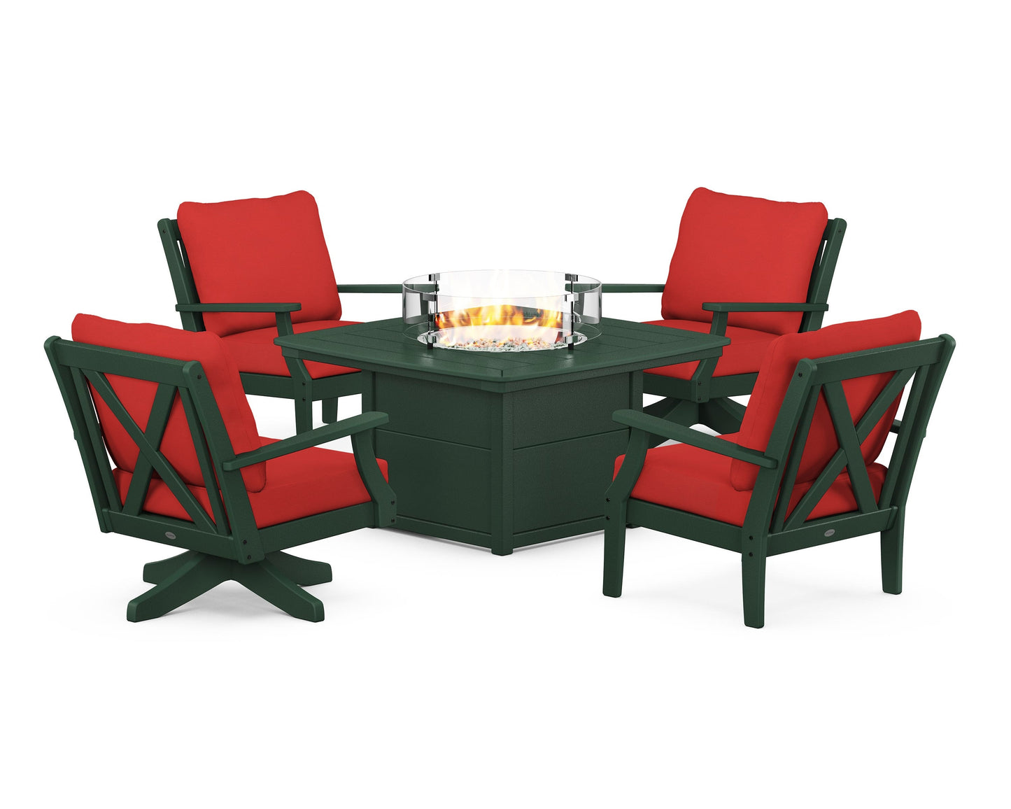 Braxton 5-Piece Deep Seating Set with Fire Table