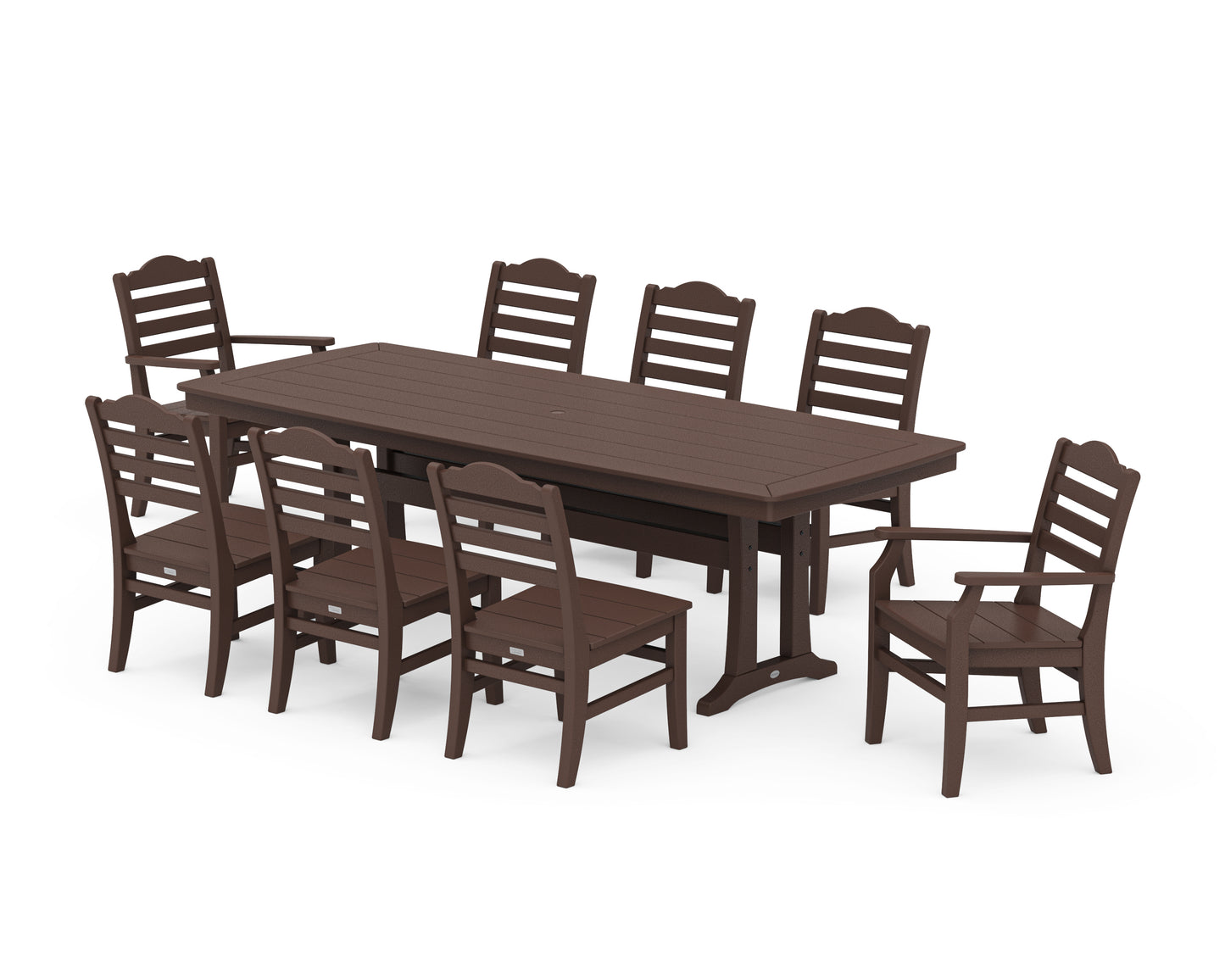 Savannah 9-Piece Dining Set with Trestle Legs