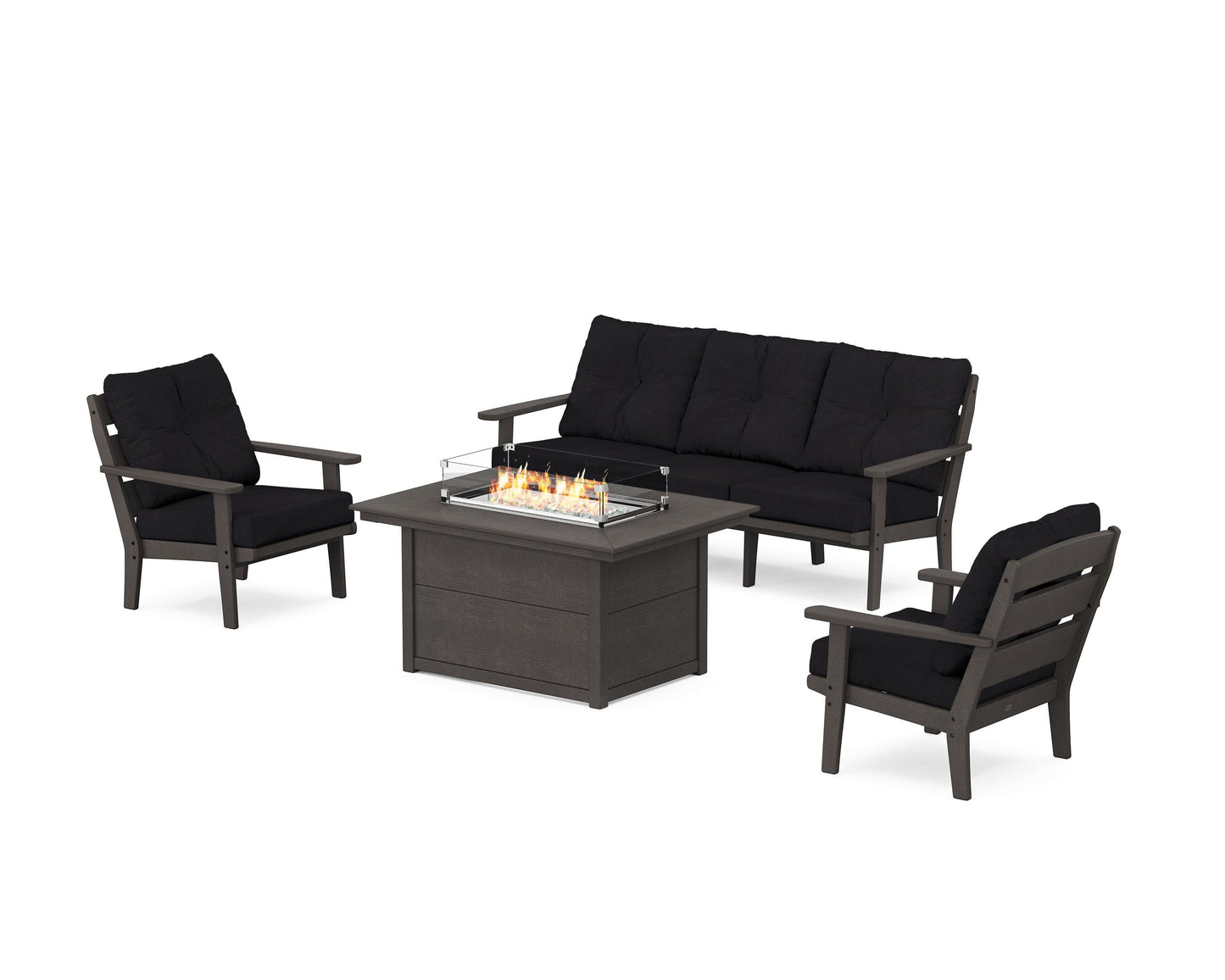 Lakeside Deep Seating Fire Pit Table Set