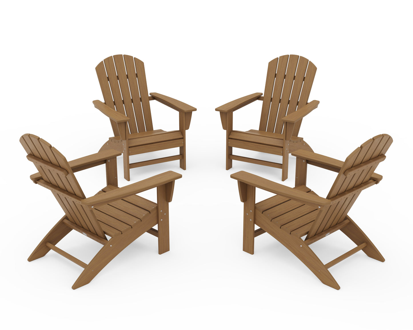 Nautical 4-Piece Adirondack Conversation Set
