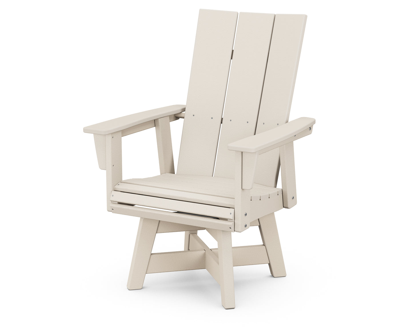 Modern Curveback Adirondack Swivel Dining Chair