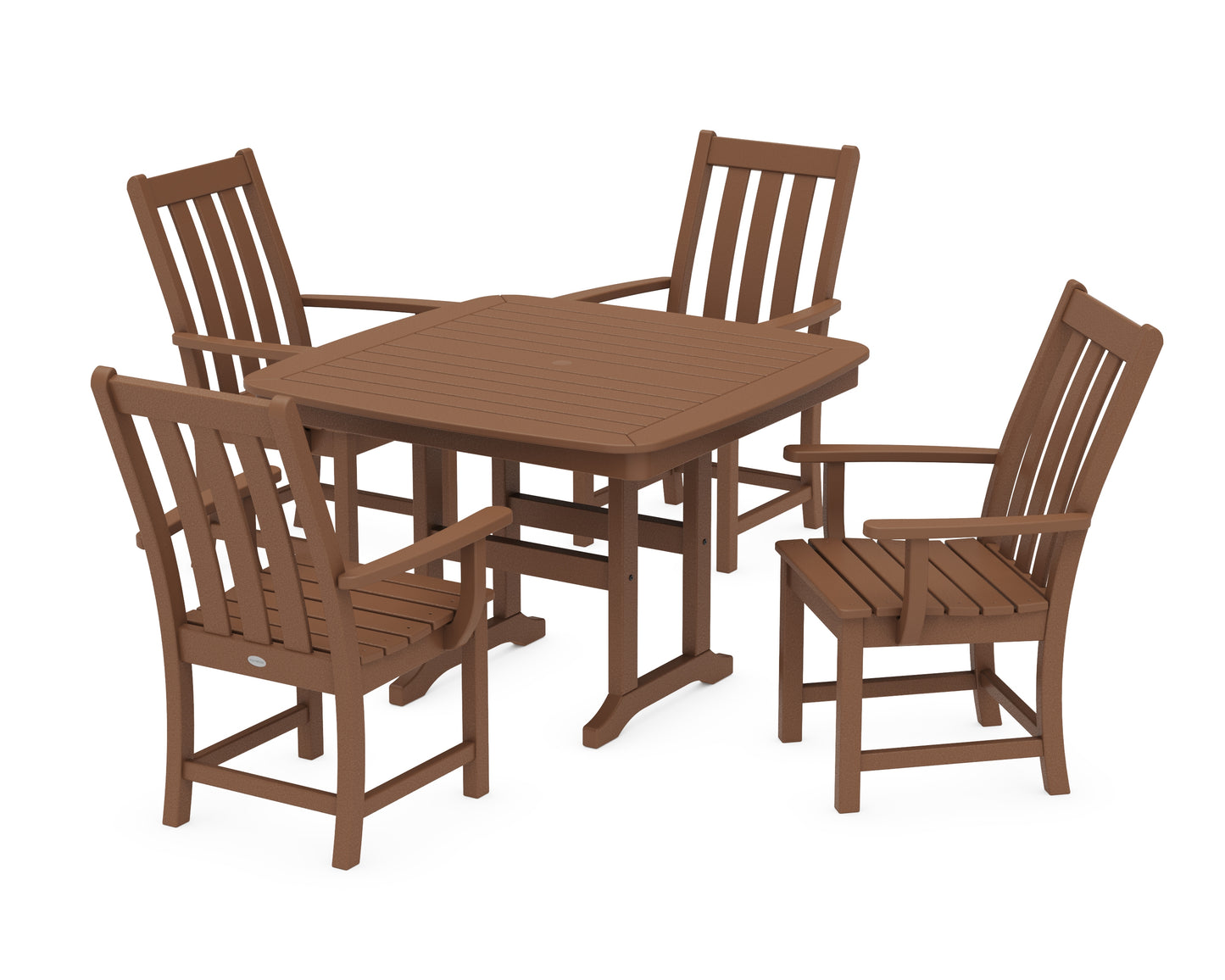 Vineyard 5-Piece Dining Set with Trestle Legs