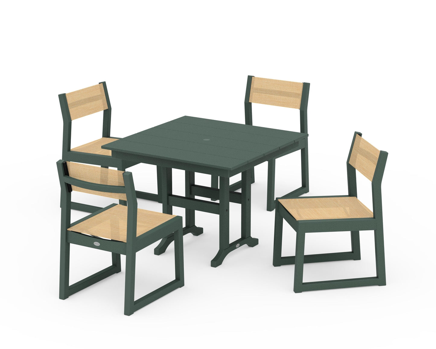 EDGE Sling Side Chair 5-Piece Farmhouse Dining Set