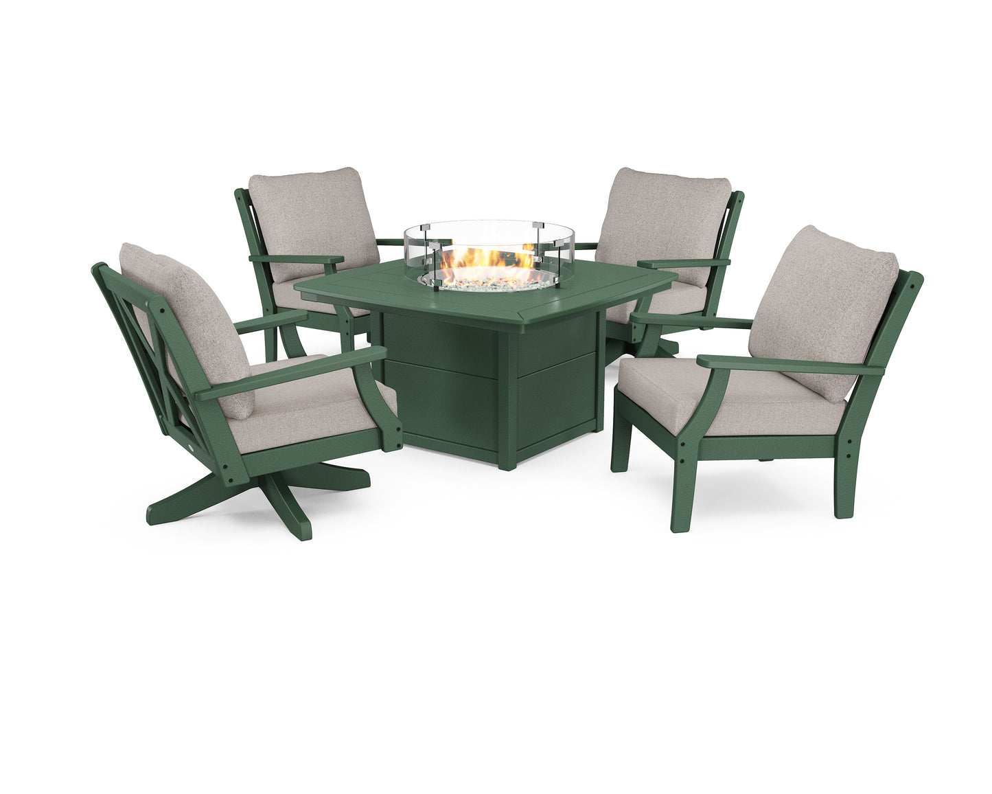 Braxton 5-Piece Deep Seating Set with Fire Table
