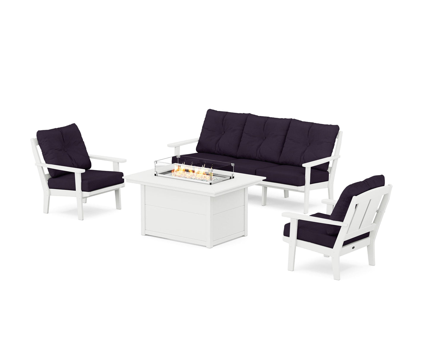 Mission Deep Seating Fire Pit Table Set
