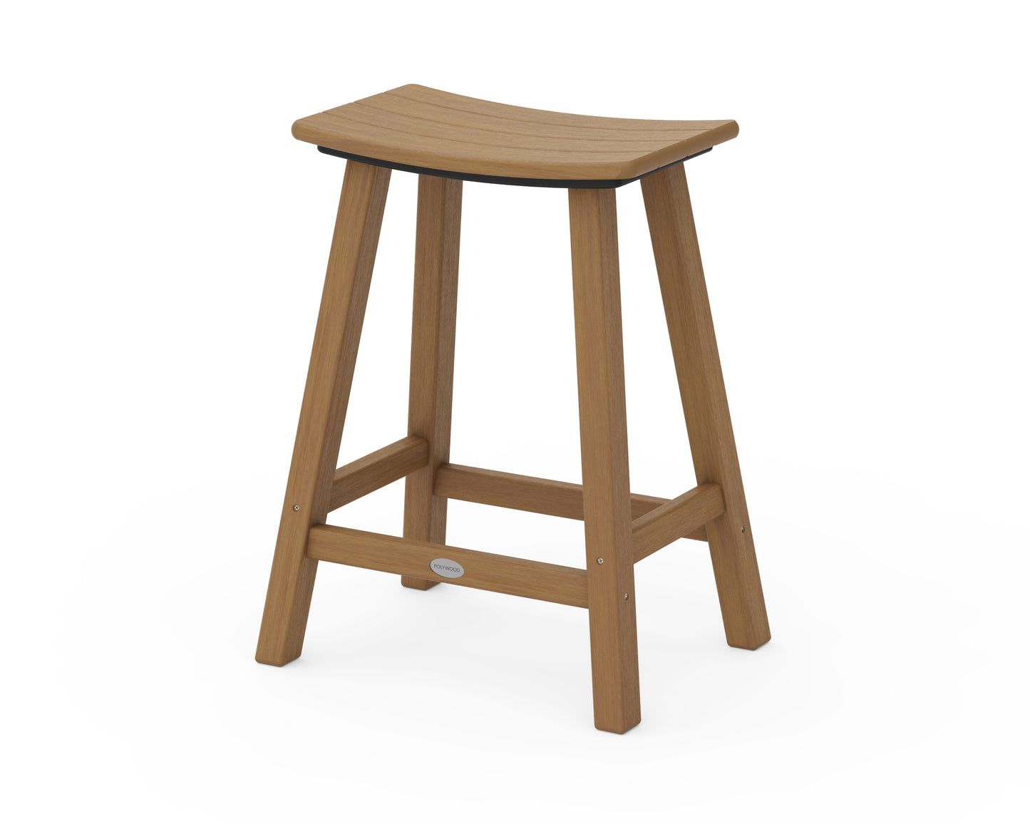 Traditional 24" Saddle Counter Stool