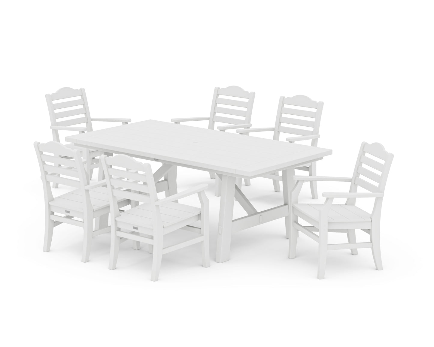 Savannah Arm Chair 7-Piece Rustic Farmhouse Dining Set