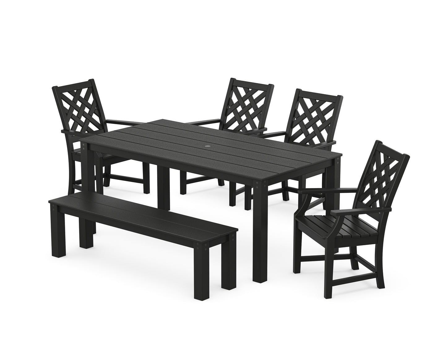 Wovendale 6-Piece Parsons Dining Set with Bench