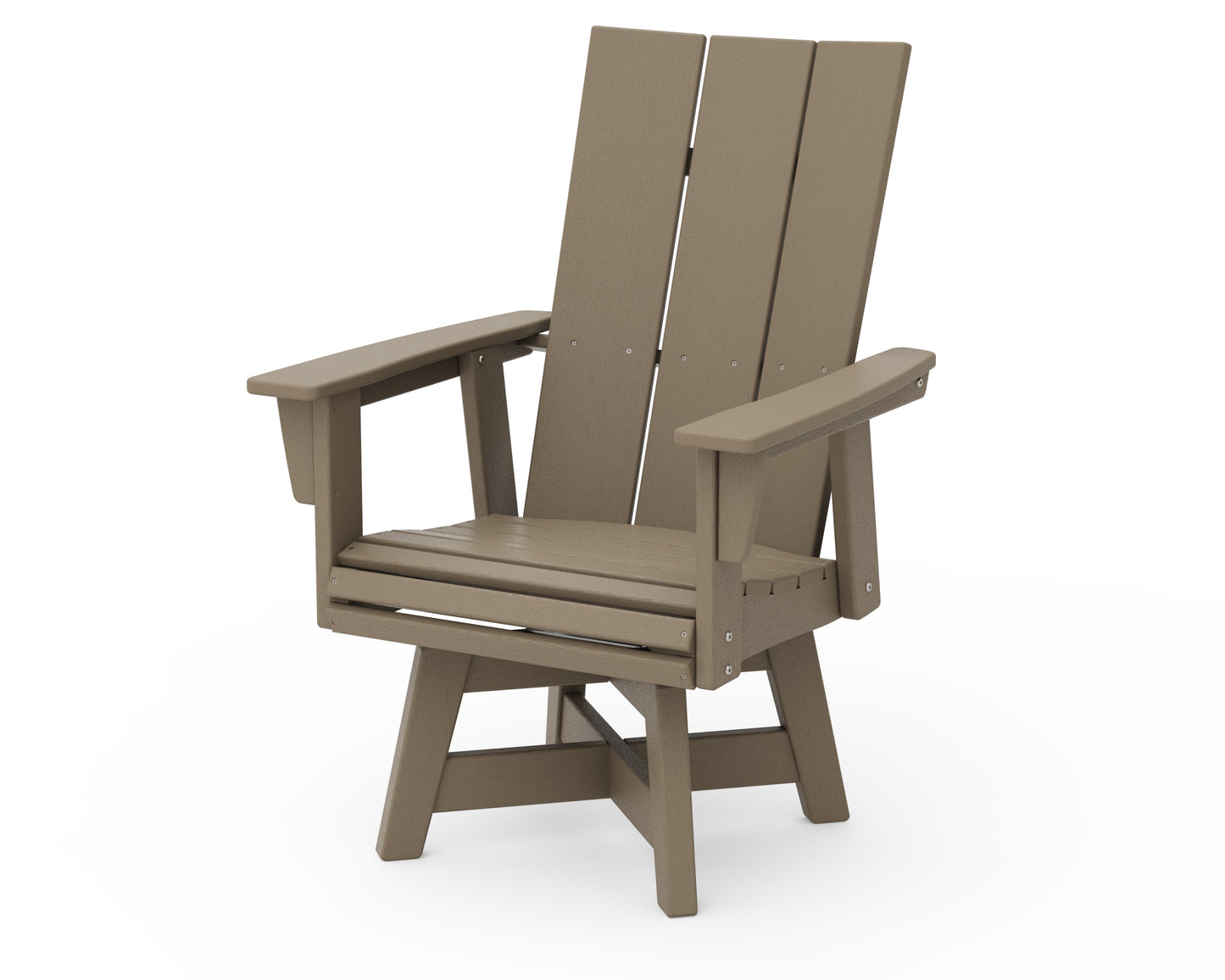 Modern Curveback Adirondack Swivel Dining Chair
