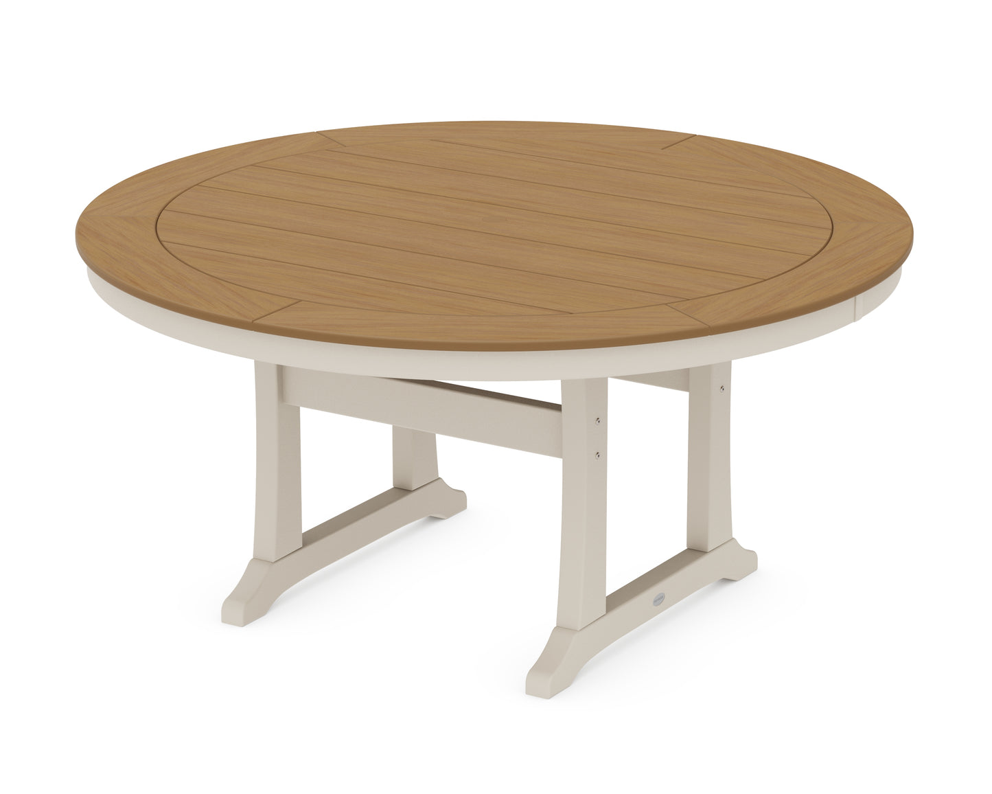 Nautical Trestle 60" Round Dining Table