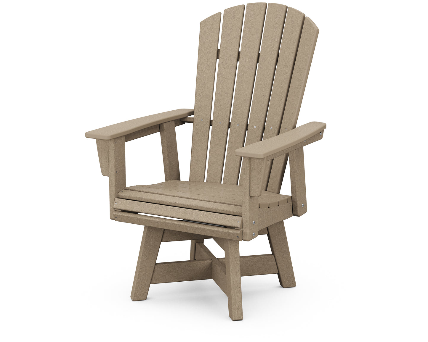 Nautical Curveback Adirondack Swivel Dining Chair