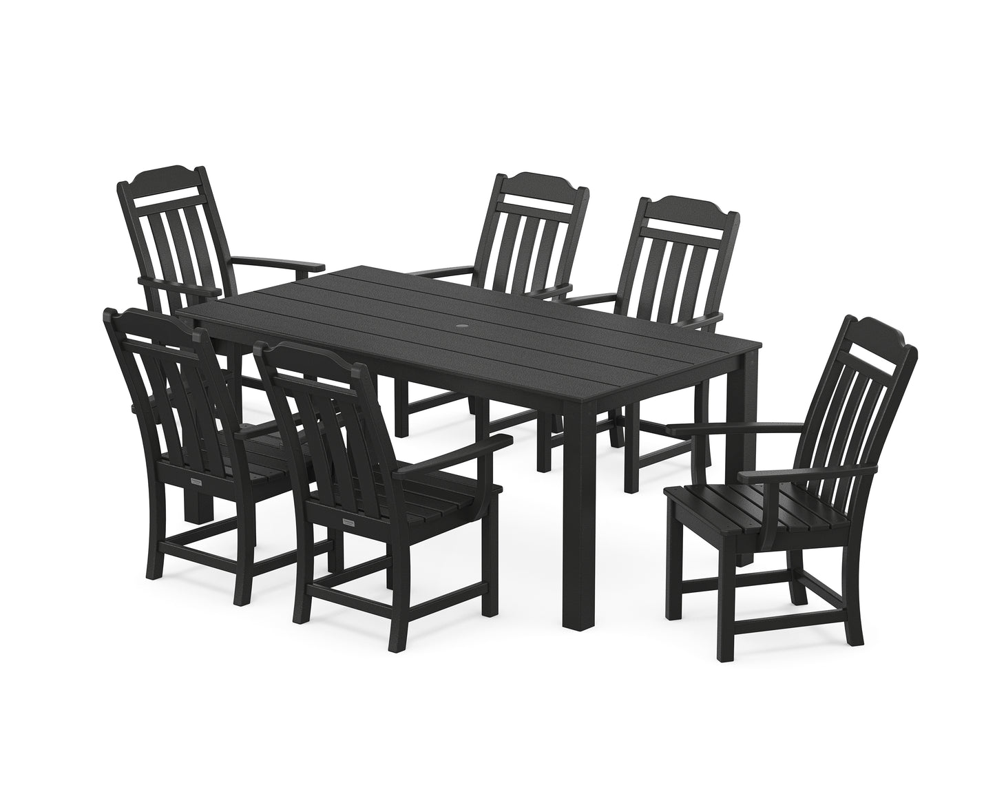 Country Living Arm Chair 7-Piece Parsons Dining Set