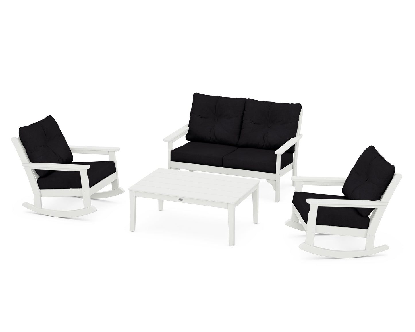 Vineyard 4-Piece Deep Seating Rocking Chair Set