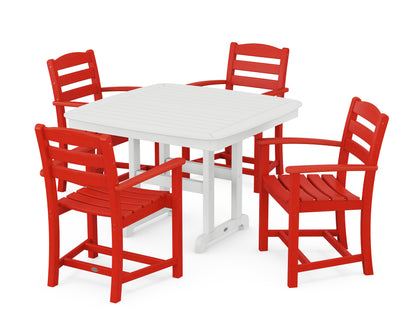 La Casa Caf‚ 5-Piece Dining Set with Trestle Legs