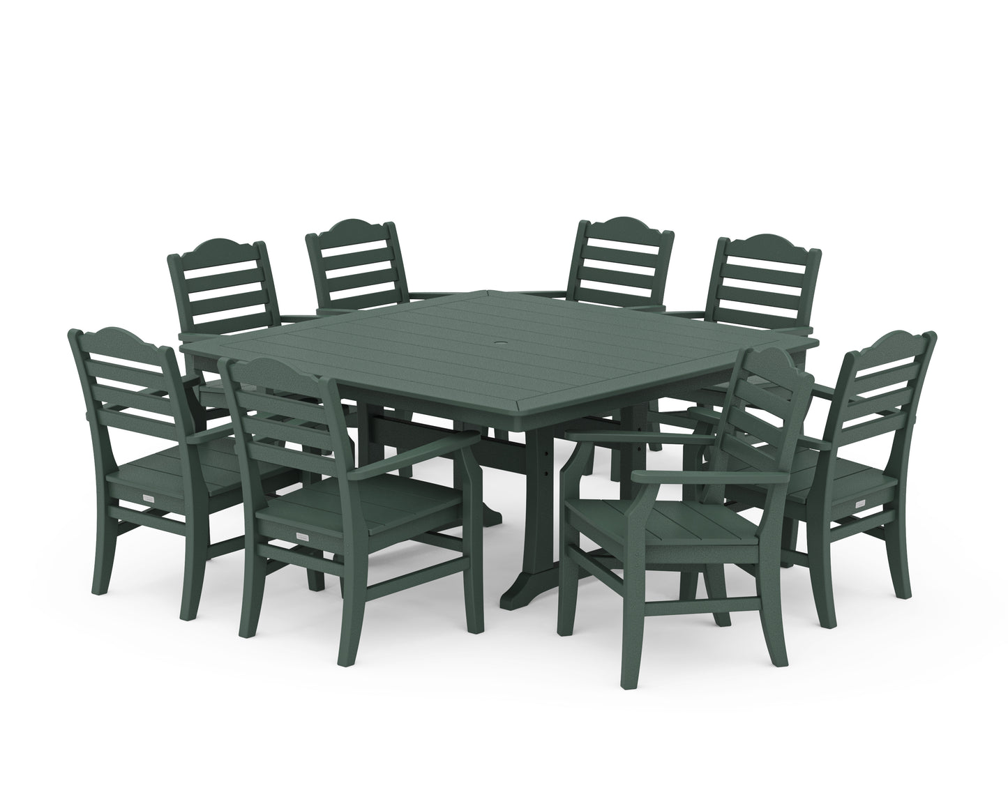 Savannah 9-Piece Square Dining Set with Trestle Legs