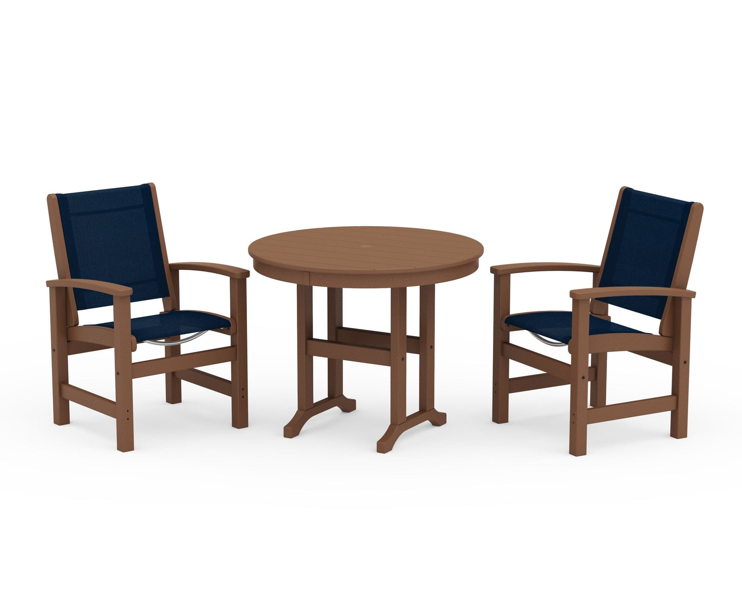 Coastal 3-Piece Round Dining Set