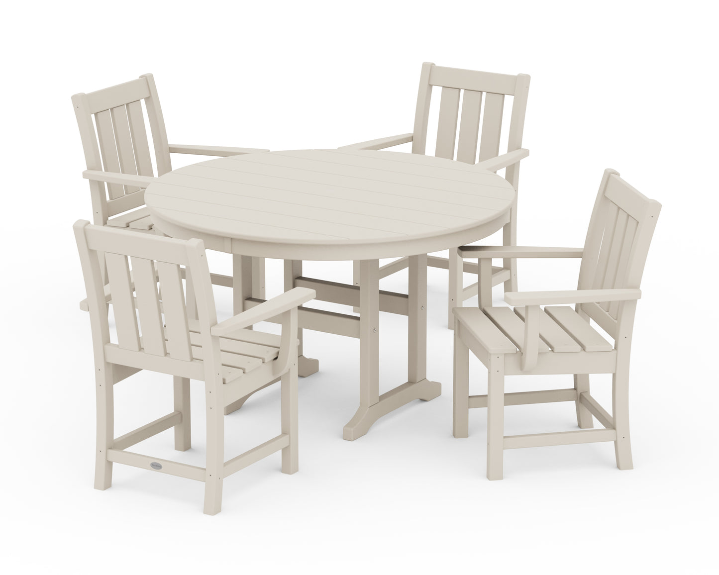 Oxford 5-Piece Round Farmhouse Dining Set