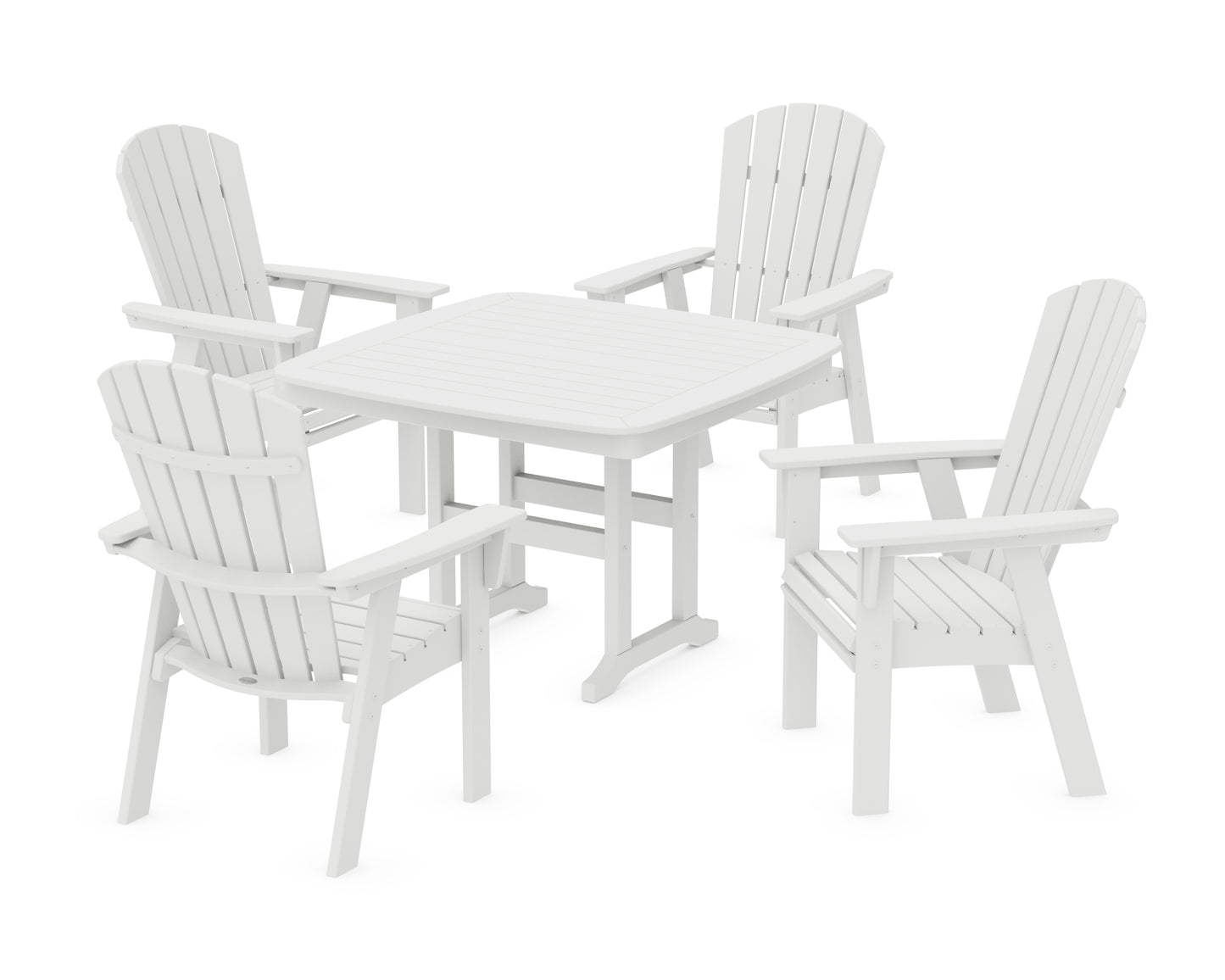 Nautical Curveback Adirondack 5-Piece Dining Set