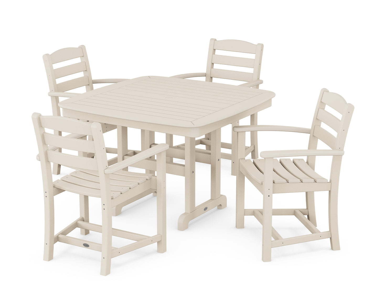 La Casa CafÃ© 5-Piece Dining Set with Trestle Legs