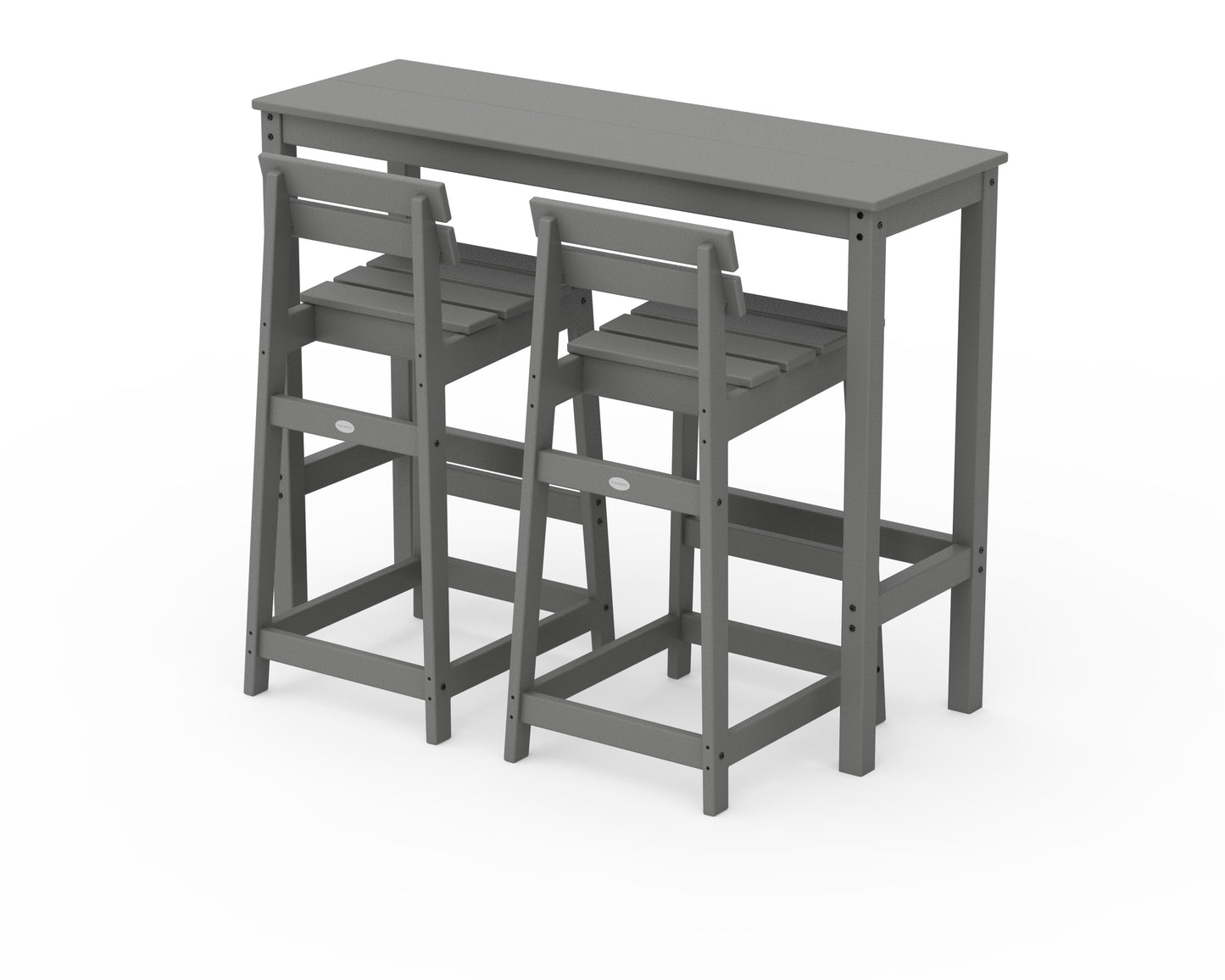 Modern Studio Plaza Lowback Bar Chair 3-Piece Balcony Set