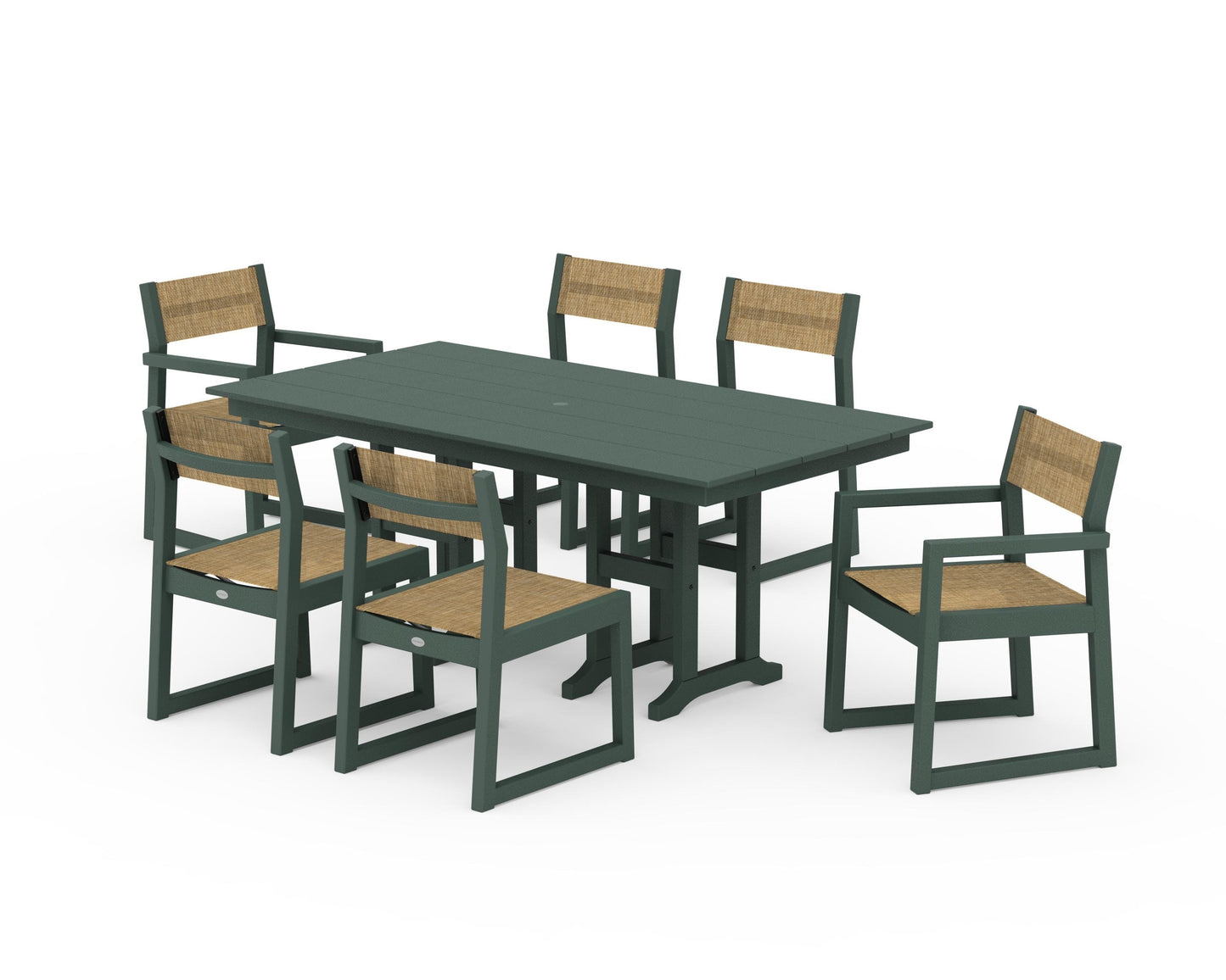 EDGE Sling 7-Piece Farmhouse Dining Set