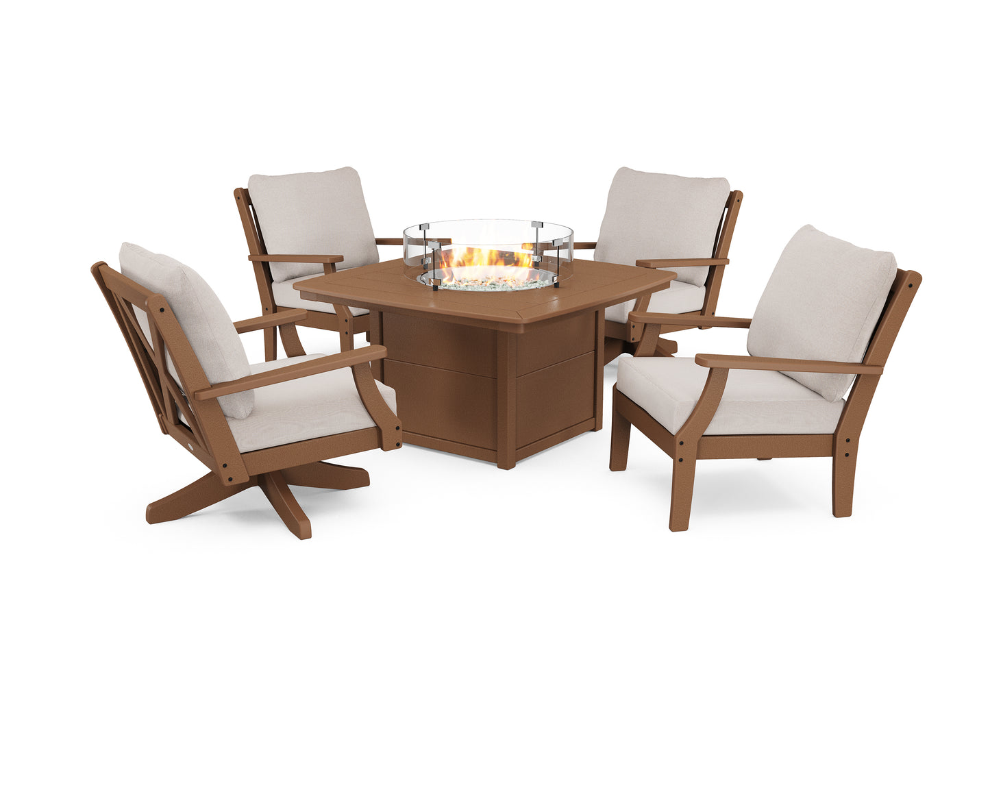 Braxton 5-Piece Deep Seating Set with Fire Table