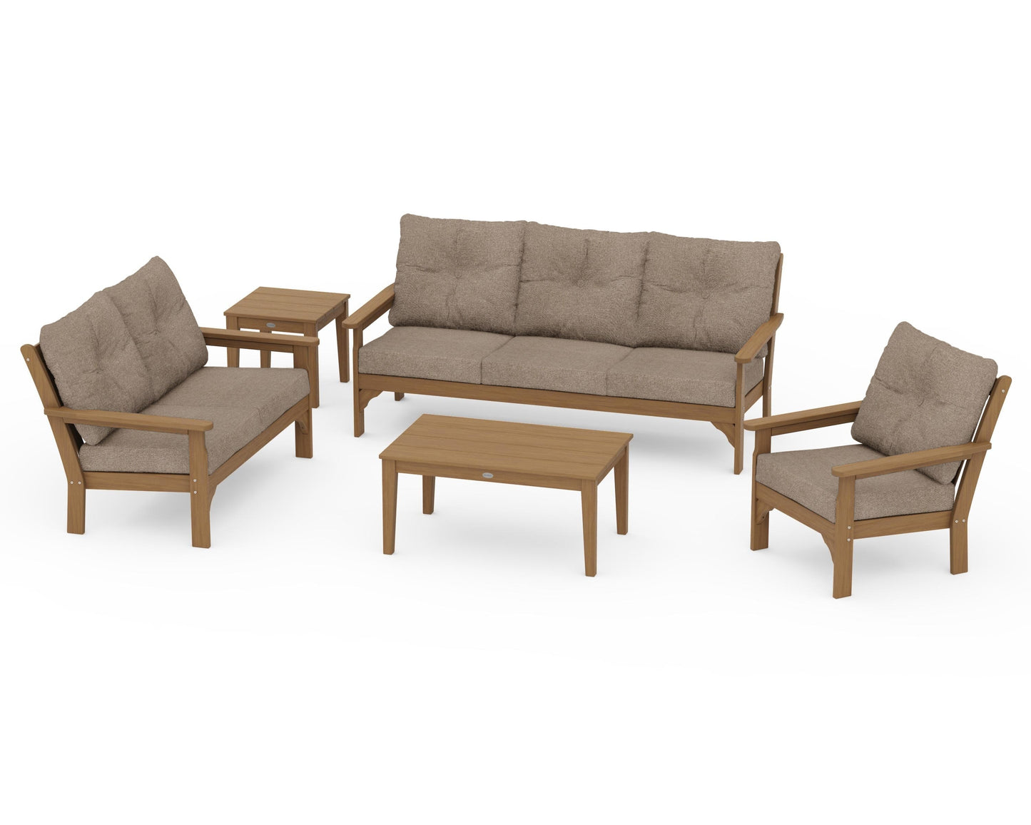 Vineyard 5 Piece Deep Seating Set